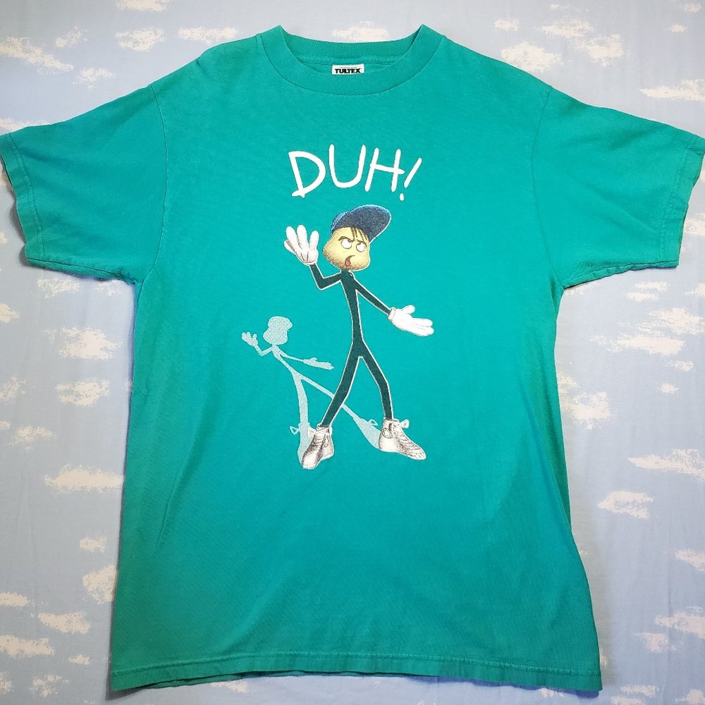 Vintage 90's DUH Shirt Stickman Tultex L